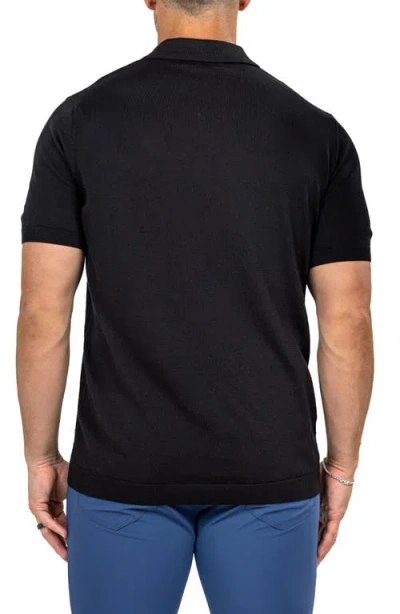 Maceoo Marthy Black Polo In Black