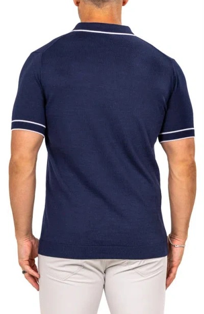 Maceoo Marthy Blue Polo In Blue