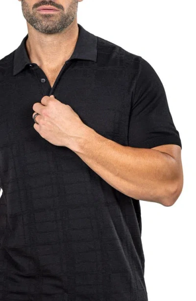 Maceoo Marthy Black Polo In Black