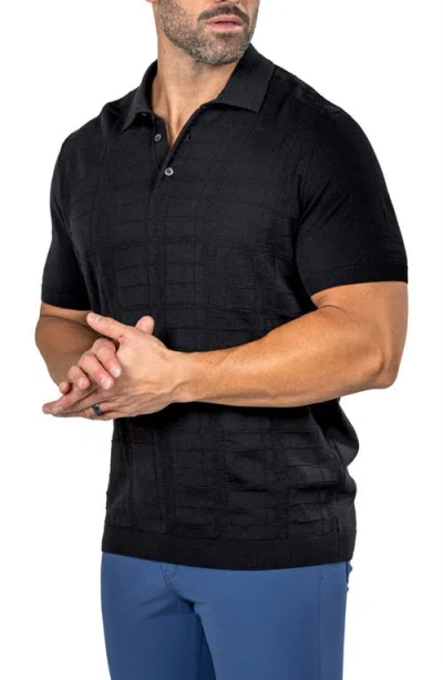 Maceoo Marthy Black Polo In Black