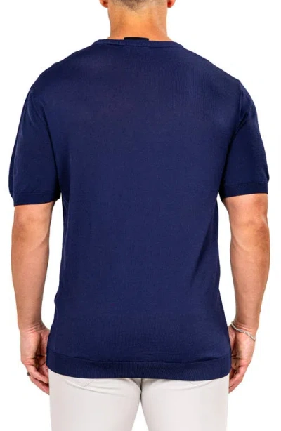 Maceoo Marthy Blue Crewneck In Blue