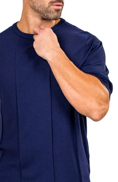 Maceoo Marthy Blue Crewneck In Blue