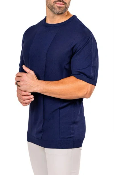 Maceoo Marthy Blue Crewneck In Blue