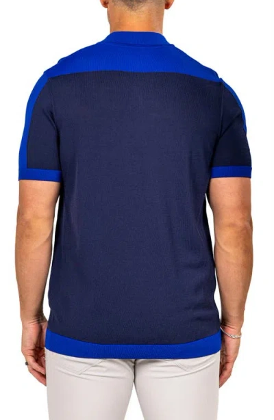 Maceoo Marthy Blue Polo In Blue