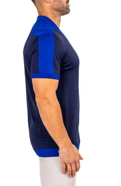 Maceoo Marthy Blue Polo In Blue