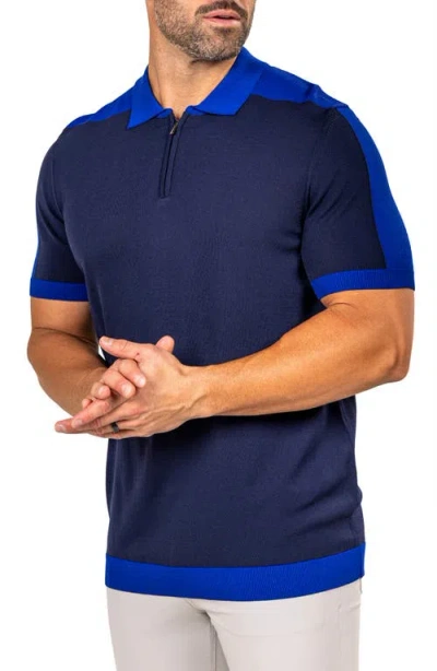 Maceoo Marthy Blue Polo In Blue