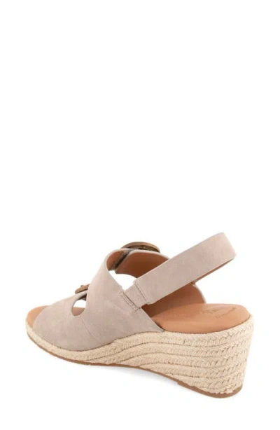 Gentle Souls Greca Raffia Slingback Platform Wedge Sandal