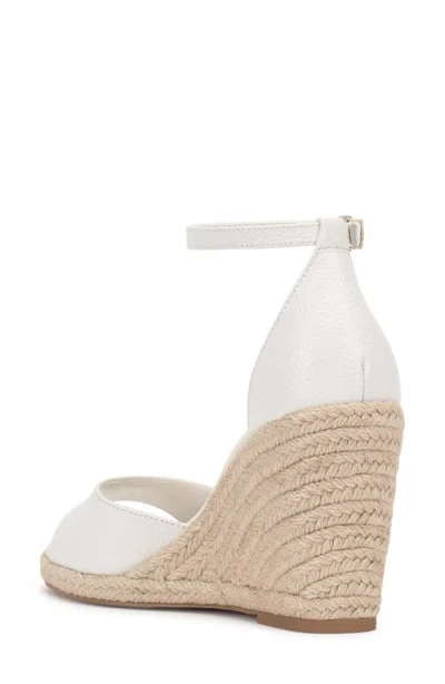 Vince Camuto Felyn Two-piece Espadrille Wedge Sandals In White
