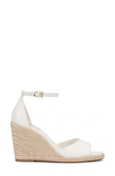Vince Camuto Felyn Two-piece Espadrille Wedge Sandals In White