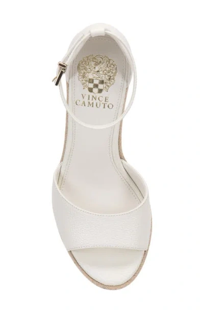 Vince Camuto Felyn Two-piece Espadrille Wedge Sandals In White