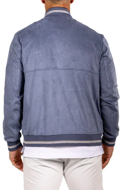 Maceoo Bomber Jacket In Blue
