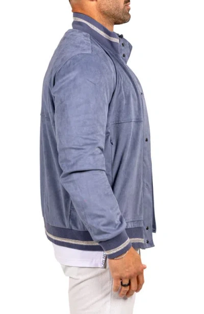 Maceoo Bomber Jacket In Blue