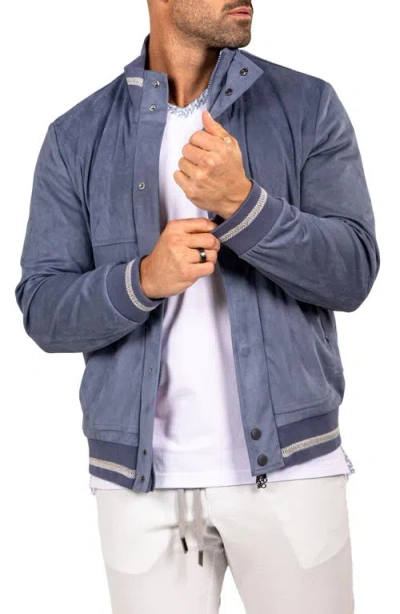 Maceoo Bomber Jacket In Blue