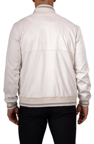 Maceoo Bomber Jacket In White