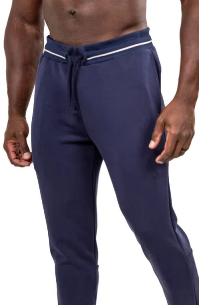 Maceoo Marthyr Drawstring Joggers In Blue