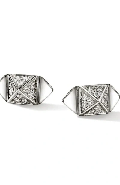 John Hardy Icon Stud Diamond Stud Earrings In Metallic