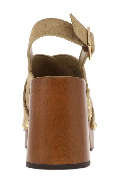 Mia Eudora Platform Sandal In Brown