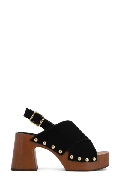Mia Eudora Platform Sandal In Black