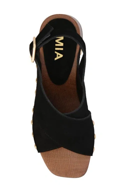 Mia Eudora Platform Sandal In Black