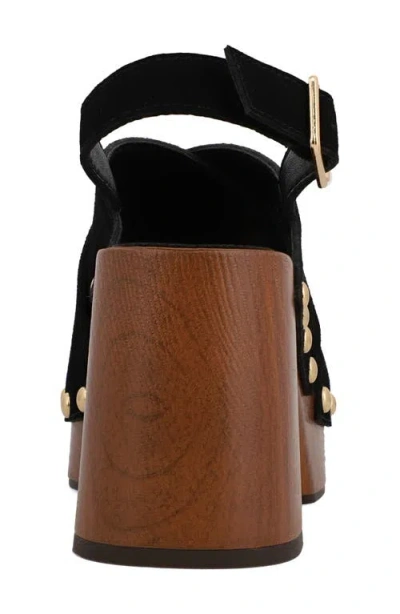 Mia Eudora Platform Sandal In Black