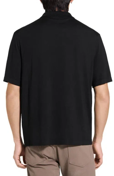 Theory Regal Merino Relaxed Button Down In Brown