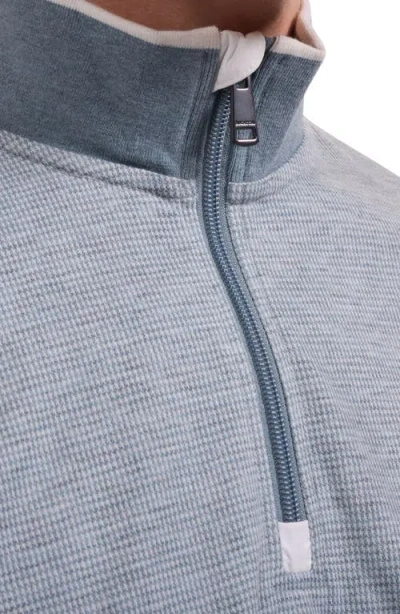Bugatchi Soft Touch Quarter Zip Pullover In Gray