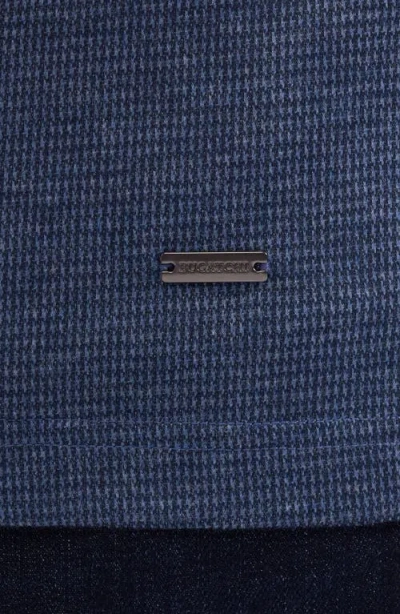 Bugatchi Soft Touch Quarter Zip Pullover In Blue