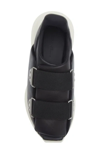 Rick Owens Burritogeth Sneakers Contrast Sole Round Toe In Black