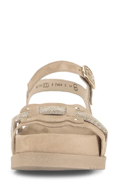 Gabor Ankle Strap Sandal In Neutral