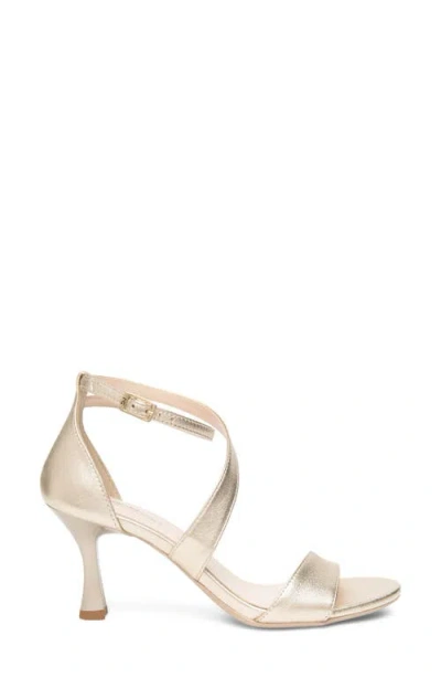 Nerogiardini Ankle Strap Sandal In Gold