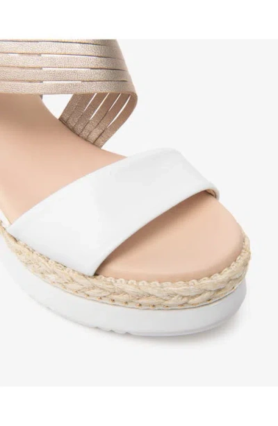Nerogiardini Platform Wedge Sandal In White