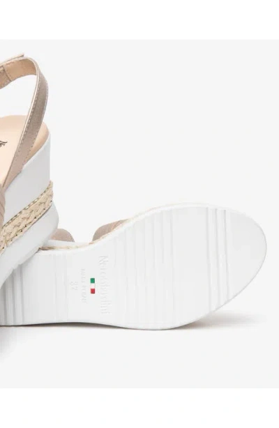 Nerogiardini Platform Wedge Sandal In White