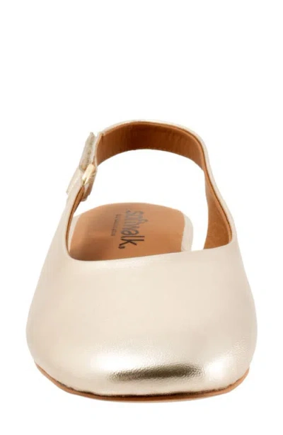 Softwalk ® Katy Slingback Flat In Gold