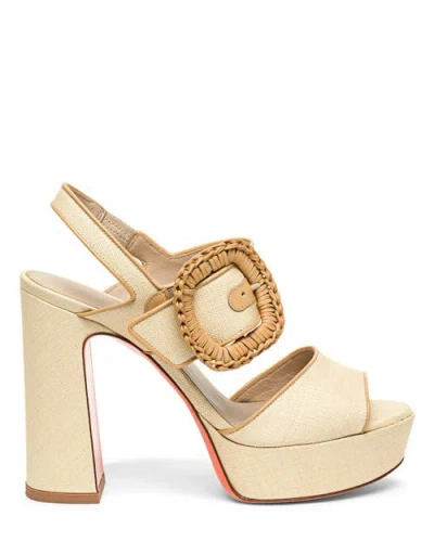 Santoni Leather High-heel Sandal In Multi