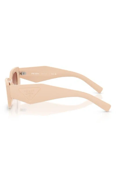 Prada 0pr D03sd Bold Rectangular Acetate Sunglasses In Neutral