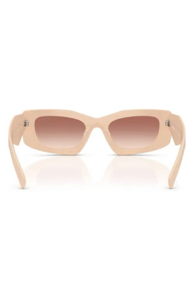 Prada 0pr D03sd Bold Rectangular Acetate Sunglasses In Neutral