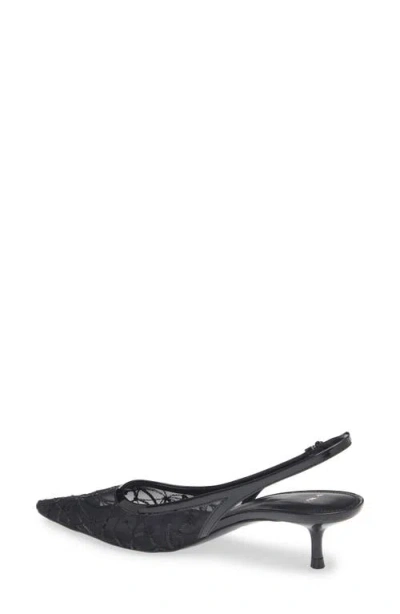 Mango Lorio Slingback Kitten Heel Pump In Black