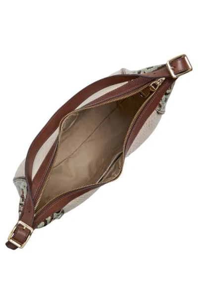 Brahmin Edie Embossed Leather Shoulder Bag In Multi