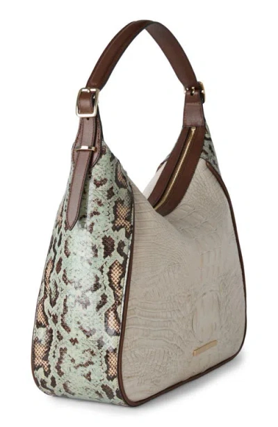 Brahmin Edie Embossed Leather Shoulder Bag In Multi