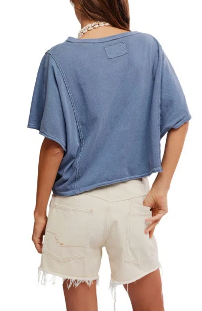 Free People Next Level Batwing Oversize T-shirt In Blue