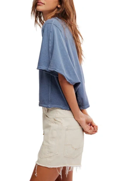 Free People Next Level Batwing Oversize T-shirt In Blue