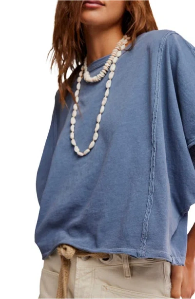Free People Next Level Batwing Oversize T-shirt In Blue
