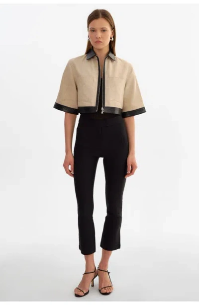 Lamarque Caprice | Short Sleeve Jacket In Neutral