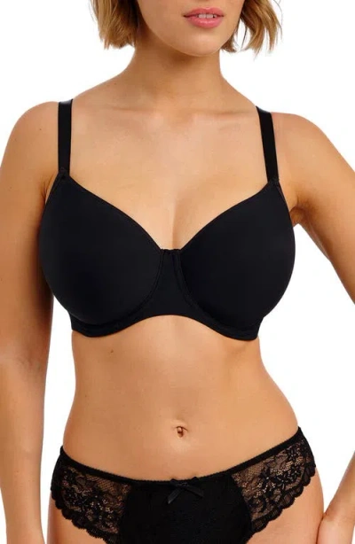Freya Essentially Smooth U Molded Balconette T Shirt Bra In Black
