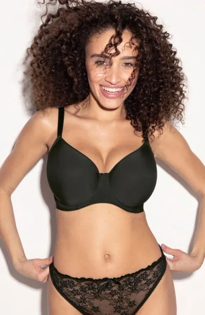 Freya Essentially Smooth U Molded Balconette T Shirt Bra In Black