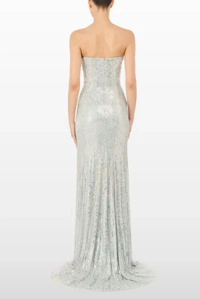 Jenny Packham Topaz Sequin-embellished Maxi Dress In Multi