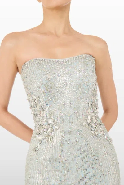 Jenny Packham Topaz Sequin-embellished Maxi Dress In Multi