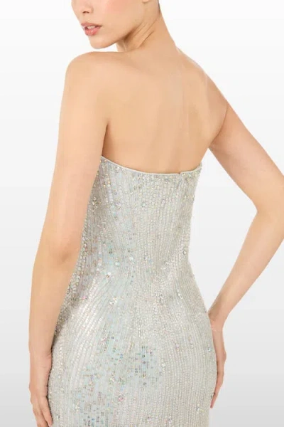 Jenny Packham Topaz Sequin-embellished Maxi Dress In Multi