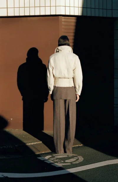 Mango Flecked Suit Pants In Brown