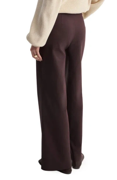 Mango Flare Leg Pants In Brown